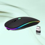 Factory direct cross-border Bluetooth rechargeable silent ultra-thin office tablet business dual-mode wireless mouse - Image 4