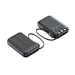 Cross-Border Kc Solar Power Bank with Built-In 4 Cables, Large Capacity 20000 Mah, Compact Gift Mobile Power Supply Wholesale - Image 5