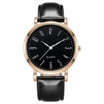 Casual Men's Business Digital Face Leather Strap Watch, Men's Watch, - Image 5