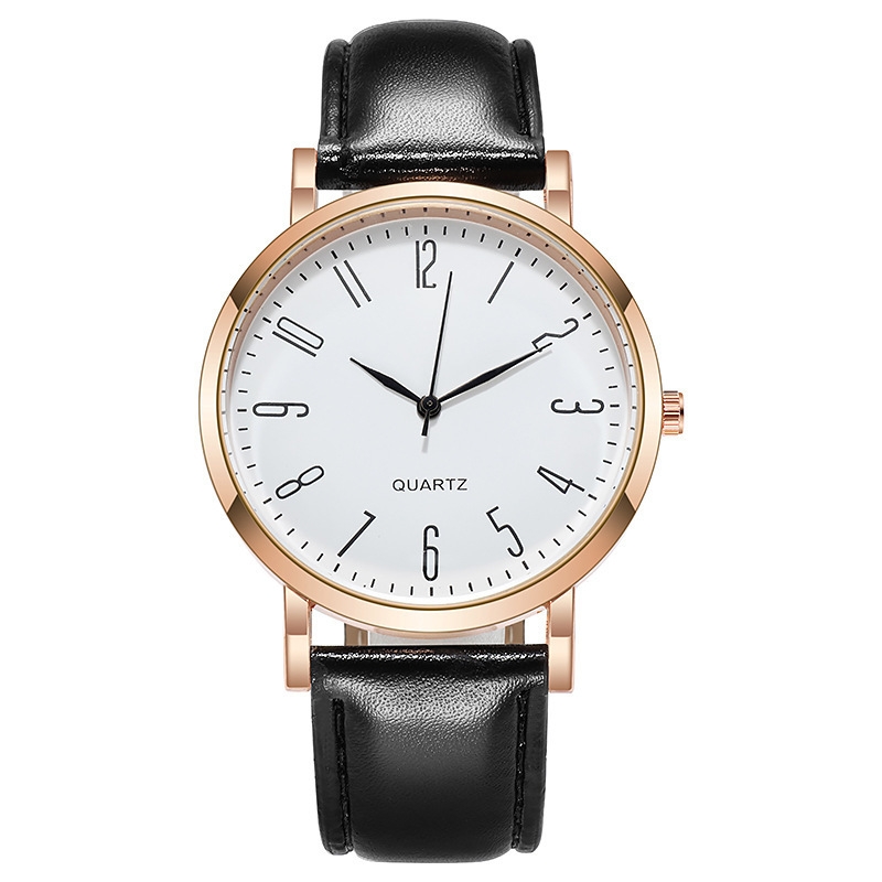 Watch-2jpg Casual Men's Business Digital Face Leather Strap Watch, Men's Watch, - Image 1